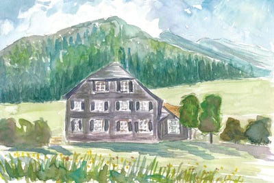 The House In The Black Forest Germany by Markus & Martina Bleichner framed canvas print