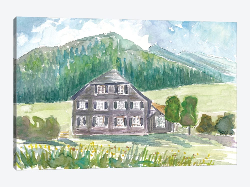 The House In The Black Forest Germany by Markus & Martina Bleichner 1-piece Canvas Print