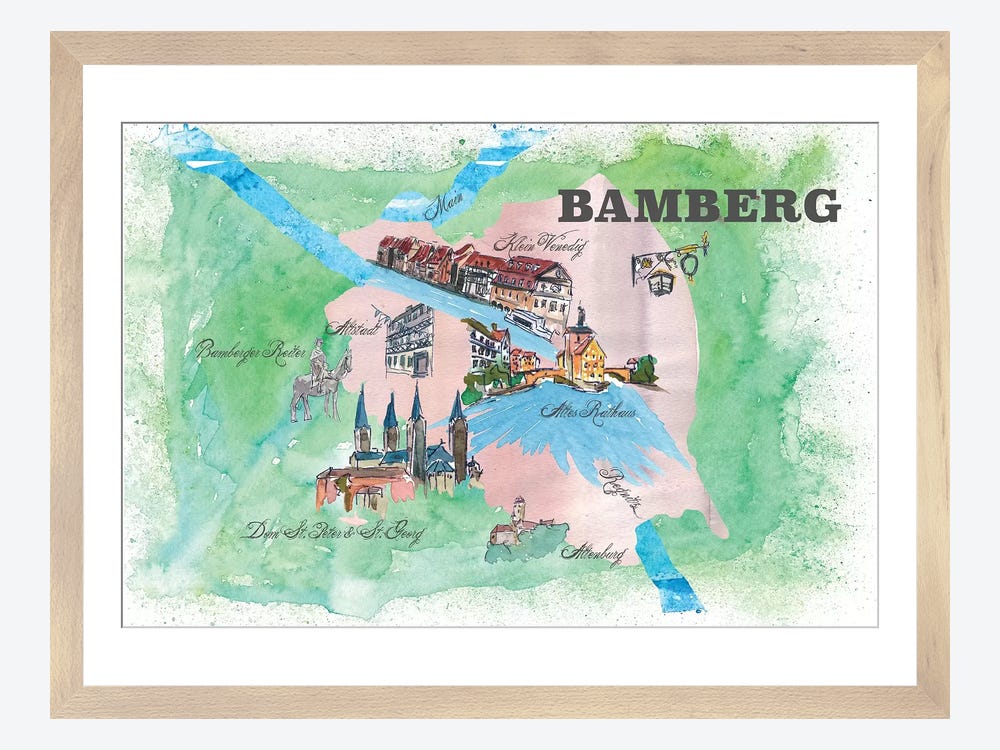 Bamberg, Germany Trave - Canvas Art Print