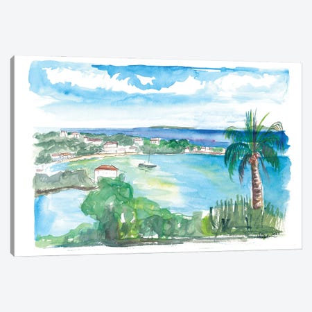 Cruz Bay Us Virgin Islands Seaview Scene Canvas Print #MMB503} by Markus & Martina Bleichner Canvas Art