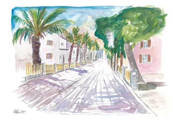 Israel: Sarona Tel Aviv Street Scene Afternoon by Markus & Martina Bleichner