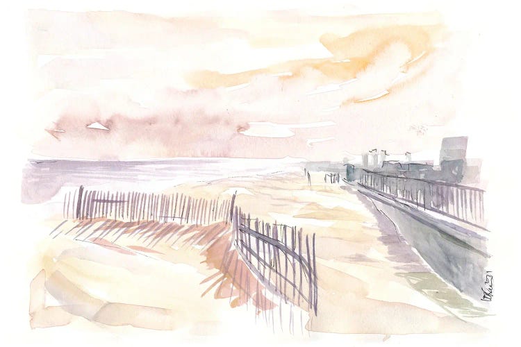 Rockaway Beach In Queens New York by Markus & Martina Bleichner wall art