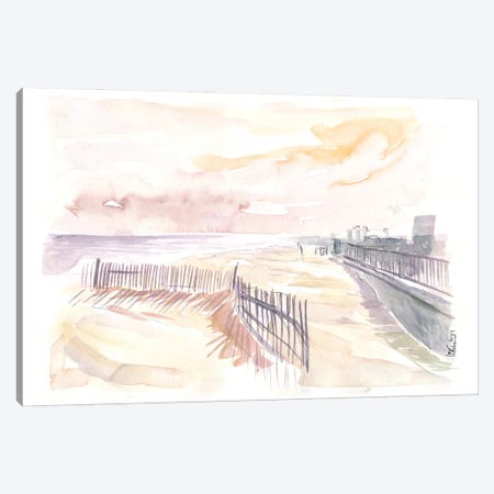 Rockaway Beach In Queens New York Canvas Print #MMB511} by Markus & Martina Bleichner Canvas Print