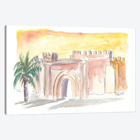 Taroudannt Old Town Gate Morocco Canvas Print #MMB512} by Markus & Martina Bleichner Art Print