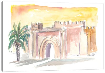 Taroudannt Old Town Gate Morocco Canvas Art Print - Morocco