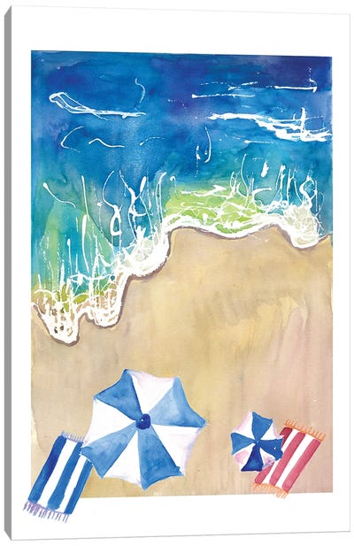 Dreaming Of Summer Vacations At The Beach Canvas Art Print - Markus & Martina Bleichner