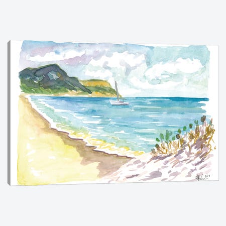 Anse De Grande Saline Saint Barthelemy Caribbean Beach Scene Canvas Print #MMB538} by Markus & Martina Bleichner Canvas Print
