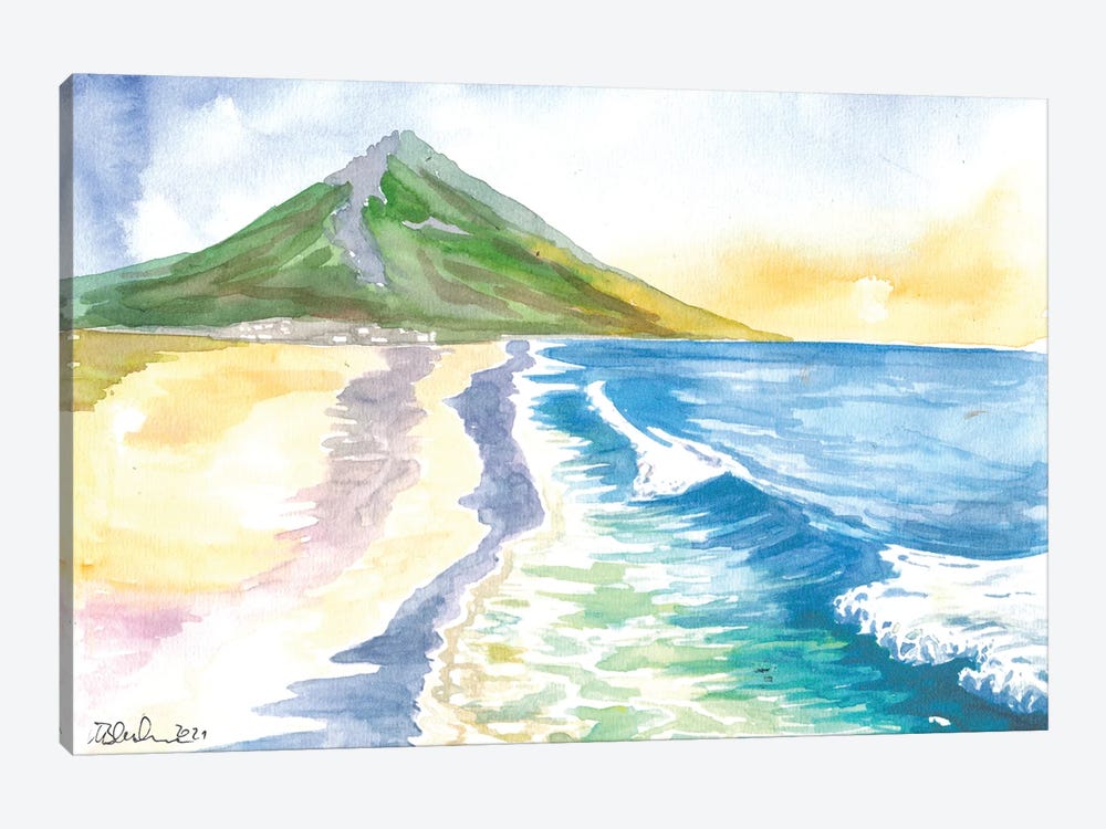 Astonishing Achill Island Beach Scene With Slievemore In Ireland by Markus & Martina Bleichner 1-piece Canvas Artwork