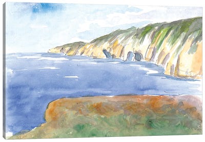 Slieve League Rocks And Coastline In Donegal Ireland Canvas Art Print - Markus & Martina Bleichner