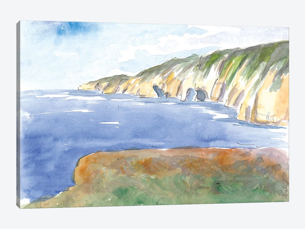 Slieve League Rocks And Coastline In Donegal Ireland by Markus & Martina Bleichner 1-piece Canvas Art