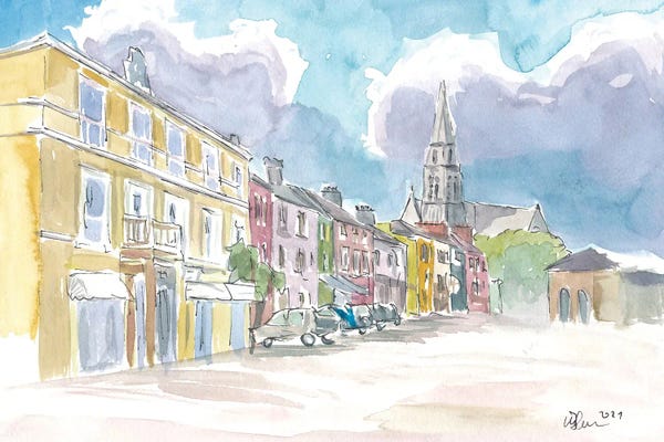 Markus & Martina Bleichner: Clifden Connemara Street Scene In Ireland by Markus & Martina Bleichner