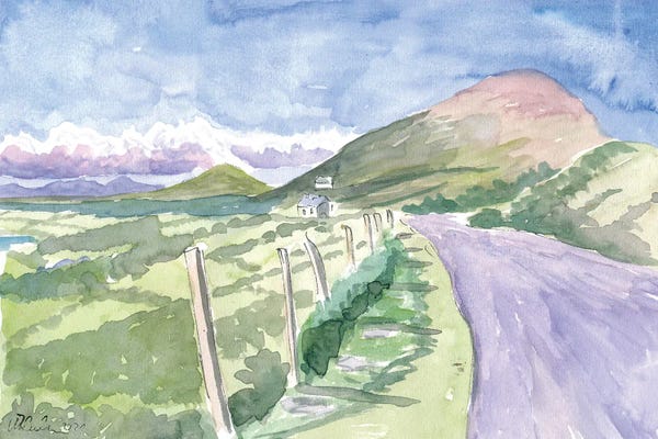Driving Ring Of Beara With Amazing Coastline And Mountains