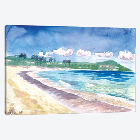 Beach Stroll At Amazing Sapphire Beach, St. Thomas USVI Canvas Print #MMB571} by Markus & Martina Bleichner Art Print