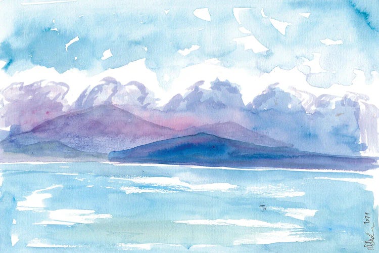 Mountains And Seaview by Markus & Martina Bleichner wall art
