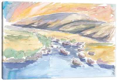 Wicklow Mountains Landscape Scene In Ireland Canvas Art Print
