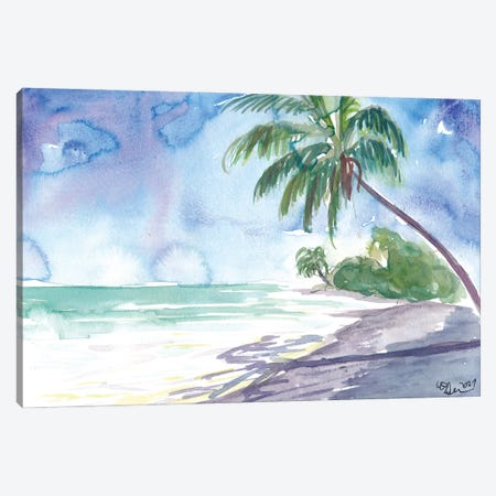 French Polynesian Dreams At The Beach In Tahiti Canvas Print #MMB591} by Markus & Martina Bleichner Canvas Art Print
