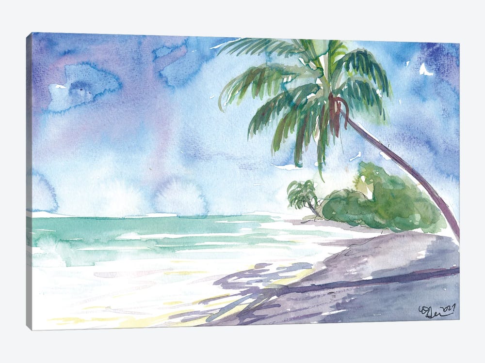 French Polynesian Dreams At The Beach In Tahiti by Markus & Martina Bleichner 1-piece Canvas Print