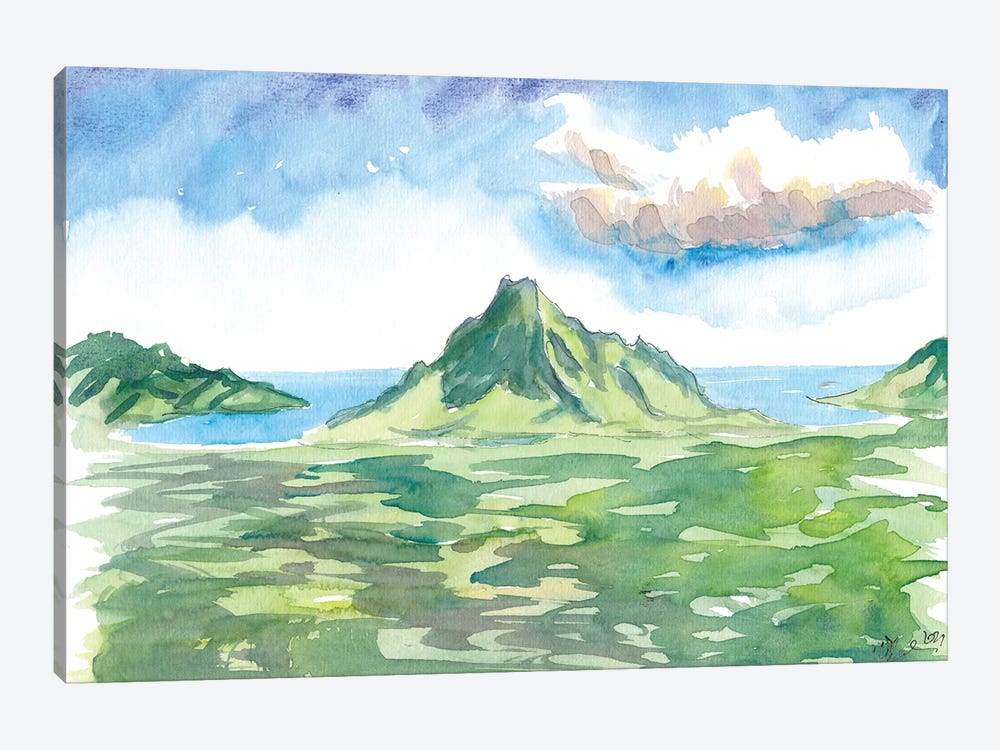 Moorea Belvedere Lookout With Seaview by Markus & Martina Bleichner 1-piece Canvas Wall Art