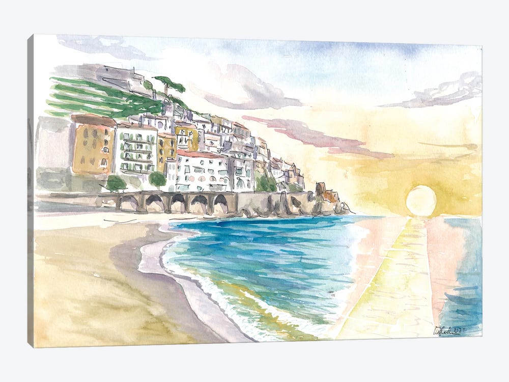 Amore Amalfi Falling In Love In Italy by Markus & Martina Bleichner 1-piece Art Print