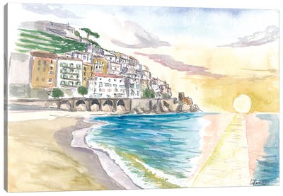 Amore Amalfi Falling In Love In Italy Canvas Art Print - Amalfi Coast Art
