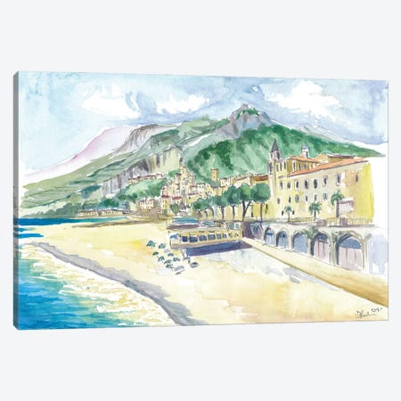 Summer Time At Amalfitana Beach Golfo Di Salerno Canvas Print #MMB599} by Markus & Martina Bleichner Canvas Print