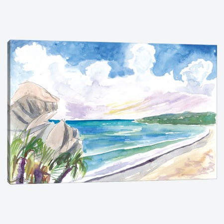 Grand Anse La Digue Seychelles Island Dreams Canvas Print #MMB608} by Markus & Martina Bleichner Art Print
