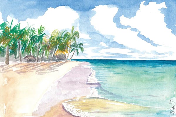 Markus & Martina Bleichner: Turquoise Waters At Seven Mile Beach Negril Jamaica by Markus & Martina Bleichner