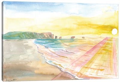 West Coast Beach Waves In New Zealand Dreams Canvas Art Print - Markus & Martina Bleichner