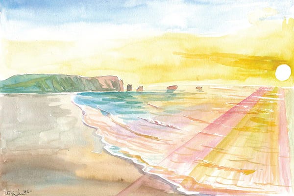 Markus & Martina Bleichner: West Coast Beach Waves In New Zealand Dreams by Markus & Martina Bleichner