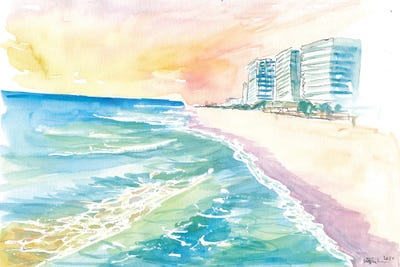 Cancun Mexico Beach Dreams Scene by Markus & Martina Bleichner multi panel art