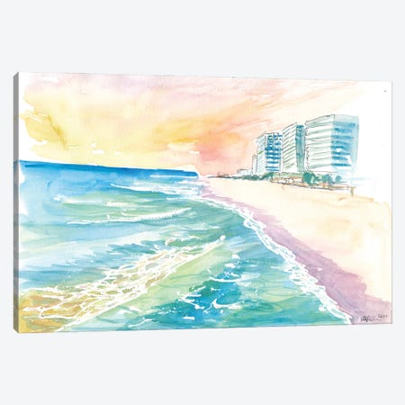 Cancun Mexico Beach Dreams Scene Canvas Print #MMB620} by Markus & Martina Bleichner Art Print