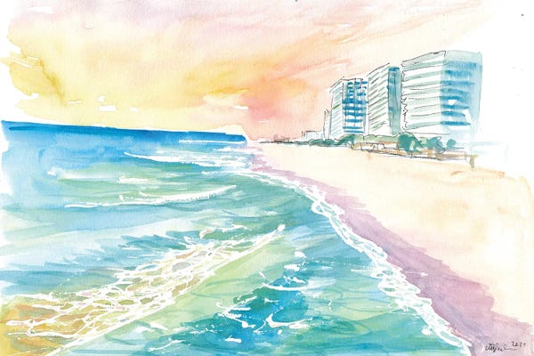 Cancun: Cancun Mexico Beach Dreams Scene by Markus & Martina Bleichner