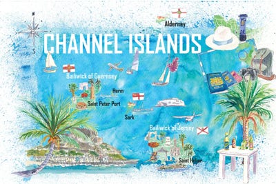 Channel Islands Travel M - Canvas Artwork | Markus & Martina Bleichner