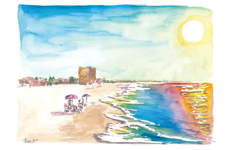 Lonely Beach Time In Fort Myers Florida by Markus & Martina Bleichner wall art