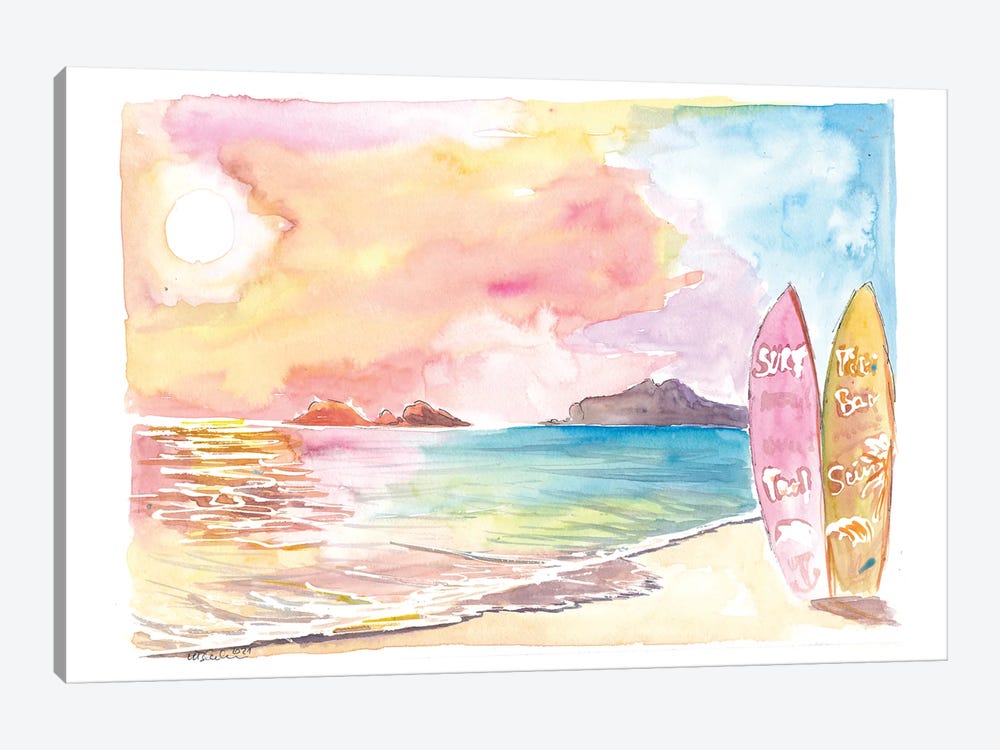 Caribbean Beach Dreams At Sunset, US Virgin Islands by Markus & Martina Bleichner 1-piece Canvas Artwork