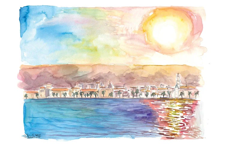In The Morning Sun On The Adriatic Sea, Split, Croatia by Markus & Martina Bleichner wall art