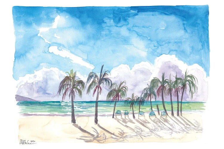 Lonely Beach, Mayreau, Grenadines by Markus & Martina Bleichner wall art
