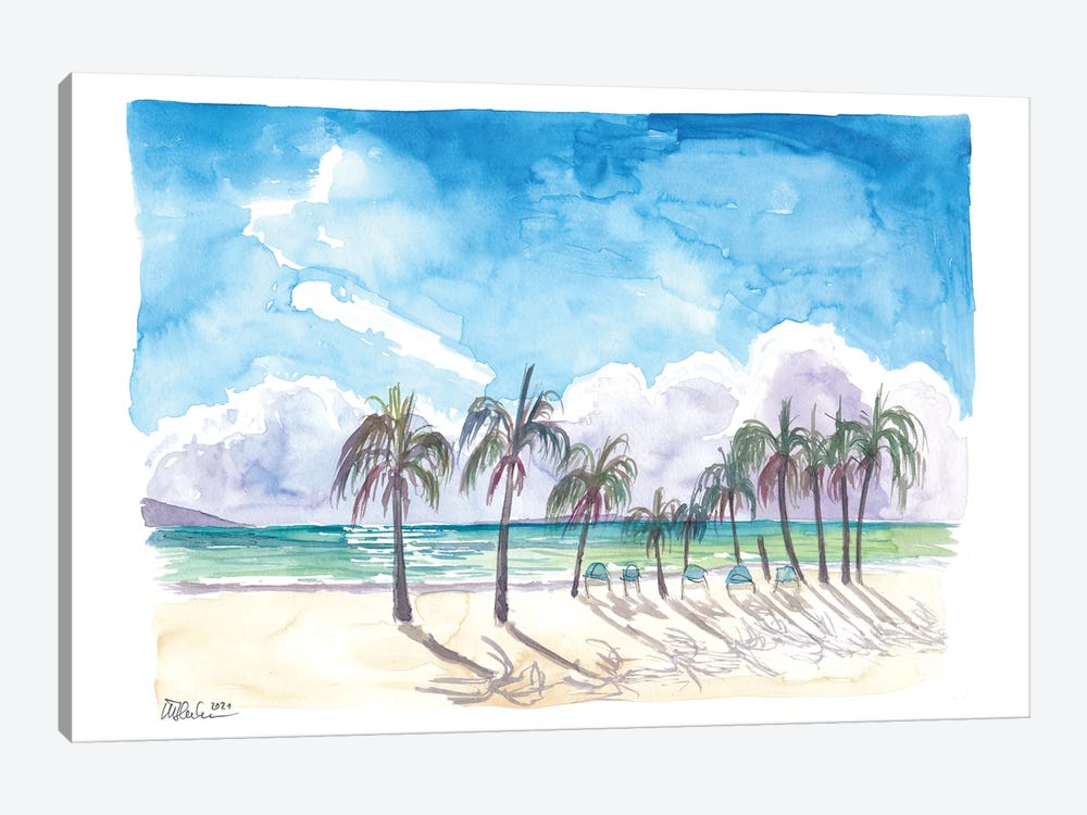 Lonely Beach, Mayreau, Grenadines by Markus & Martina Bleichner 1-piece Canvas Artwork