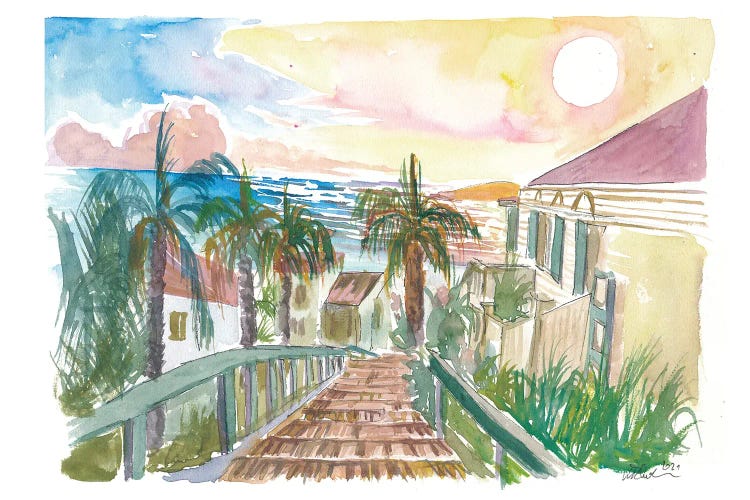 99 Steps Stairway, Charlotte Amalie, St. Thomas, US Virgin Islands by Markus & Martina Bleichner wall art