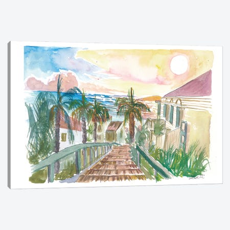99 Steps Stairway, Charlotte Amalie, St. Thomas, US Virgin Islands Canvas Print #MMB659} by Markus & Martina Bleichner Canvas Artwork