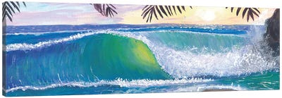 Tropical Dreams With Translucent Wave In Luxury Hideaway Canvas Art Print - Markus & Martina Bleichner