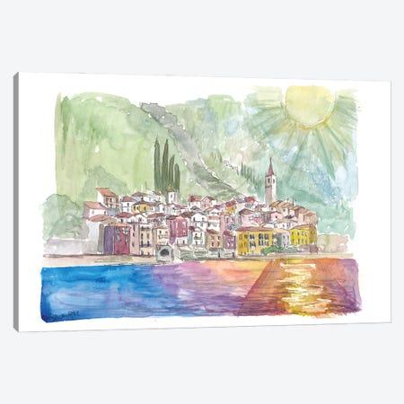 Famous Lake Como View, Varenna, Lombardy, Italy Canvas Print #MMB665} by Markus & Martina Bleichner Canvas Artwork