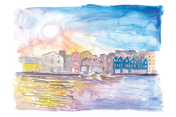 Denmark: Torshavn Port Scene Faroe Islands Tinganes Streymoy by Markus & Martina Bleichner
