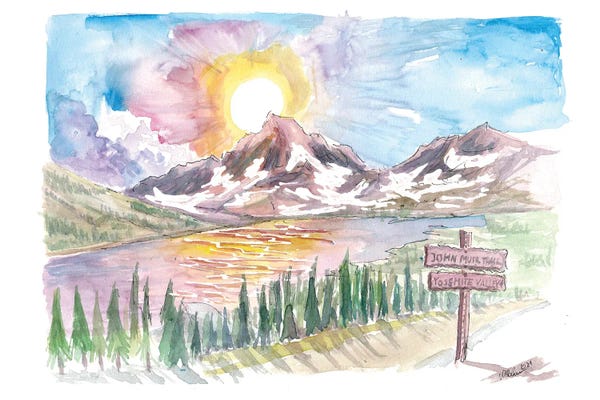 Sierra Nevada: Hiking John Muir Trail With Spectacular Views In Sierra Nevada California by Markus & Martina Bleichner