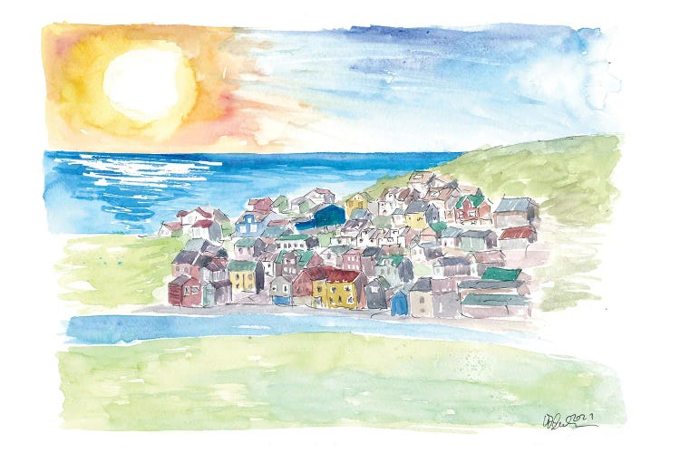 Nolsoy Faroe Islands Scene With Sea by Markus & Martina Bleichner wall art