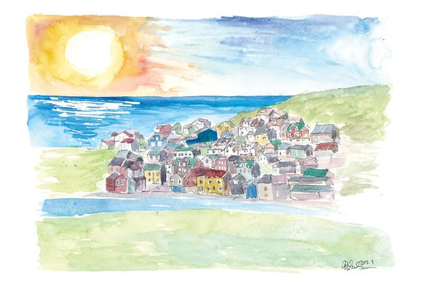 Faroe Islands: Nolsoy Faroe Islands Scene With Sea by Markus & Martina Bleichner