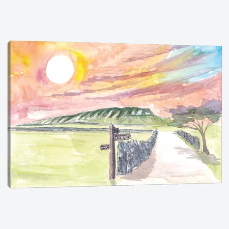 Fantastic Pennine Way Sunset On The National Trail In England Canvas Print #MMB681} by Markus & Martina Bleichner Art Print