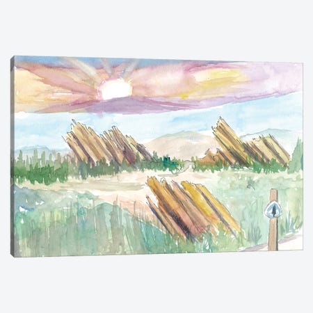 Hiking On Pacific Crest Trail With Vasquez Rocks In Agua Dulce CA Canvas Print #MMB687} by Markus & Martina Bleichner Canvas Art