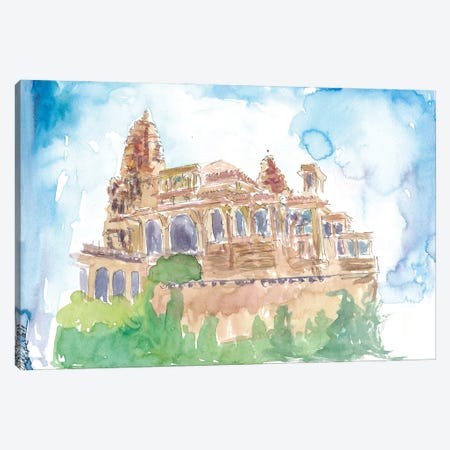 City Palace In Jaipur Royal Cenotaphs Canvas Print #MMB691} by Markus & Martina Bleichner Canvas Artwork