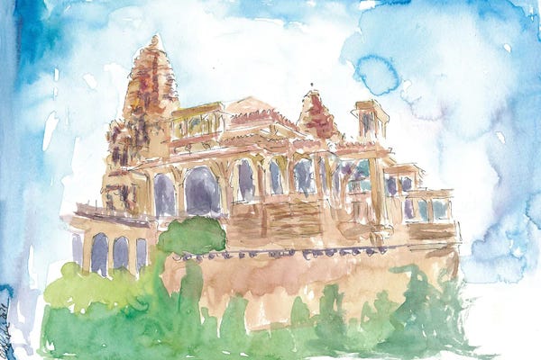 Indian Décor: City Palace In Jaipur Royal Cenotaphs by Markus & Martina Bleichner